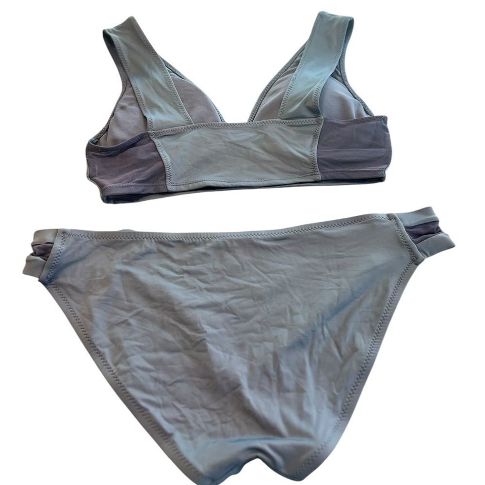 Shade & Shore Blue Bikini Set Top & Bottoms Size XL - Picture 6 of 7